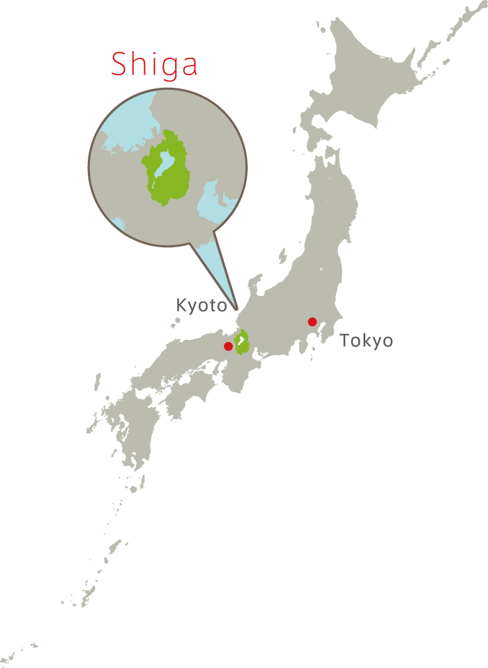 Position of Shiga Prefecture